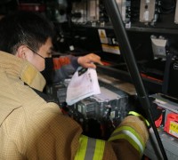 용인소방서, 친환경 ‘전기버스 자동차’ 화재대응 직무역량 강화 훈련 실시