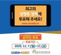 백군기, '경기도 성별영향평가 경진대회'우수사례 선정